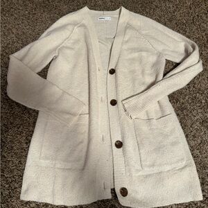 Sonoma Cream Button-Up Cardigan